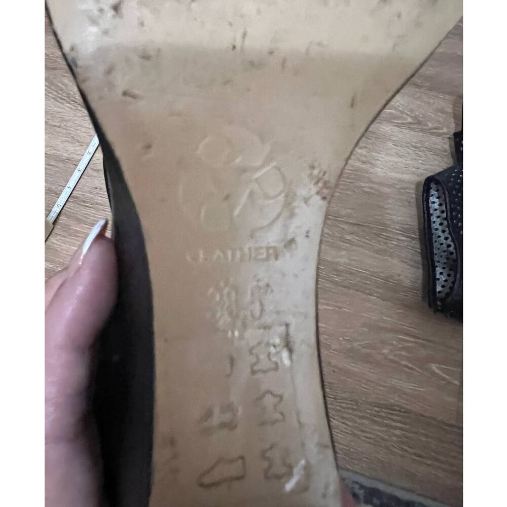 All Black Women's Wedge Toeless Booties Size 8.5 - Picture 12 of 15